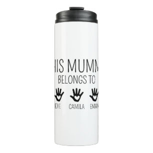 Termo Esta Momia Pertenece, Mama Personalizada porque, P