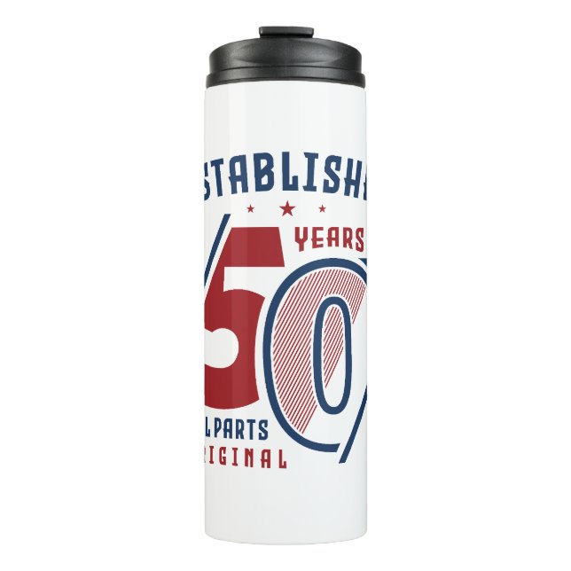 Termo Establecido Hace 50 Años | Idea II de regalo de cu (Anverso)