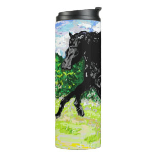 Termo Estallido negro del tumbler térmico