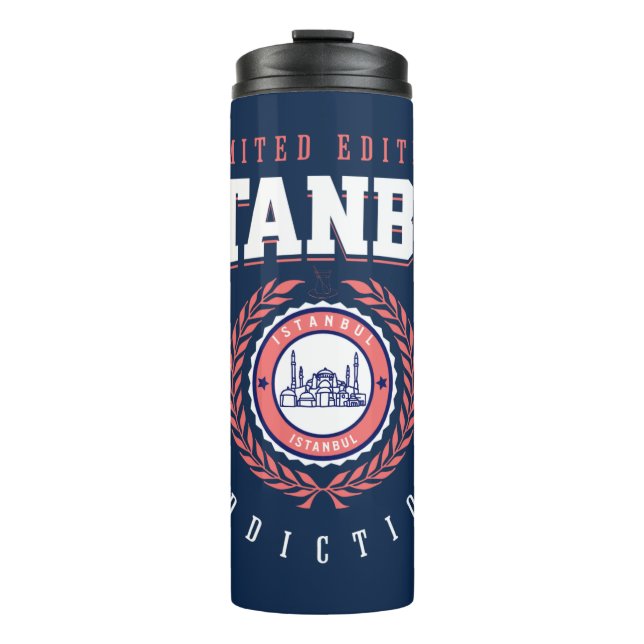 Termo Estambul Estilo Deportivo de Viajeros de Turquía (Anverso)