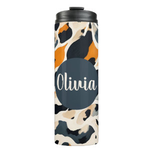Termo Estampa de animal jirafa personalizada