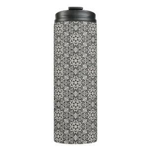 Termo Estampado de flores árabe