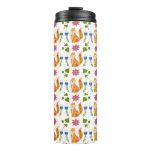 Termo Estampado de flores astuto en colores pastel