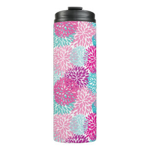 Termo Estampado de flores brillante 2