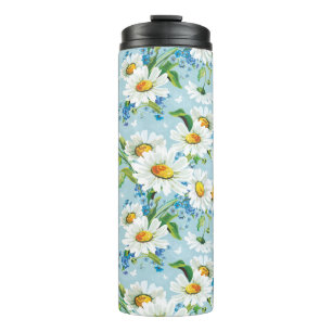 Termo Estampado de flores brillante hermoso elegante 2