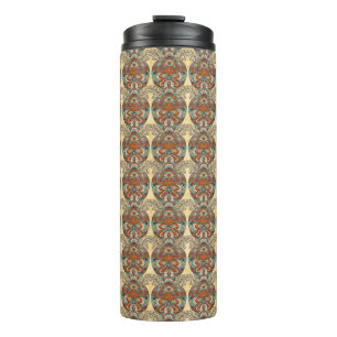 Termo Estampado de flores de la tortuga