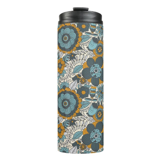 Termo Estampado de flores del vintage (Anverso)