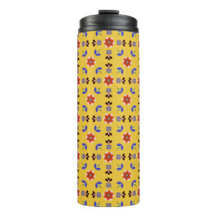 Termo Estampado de flores geométrico del estilo