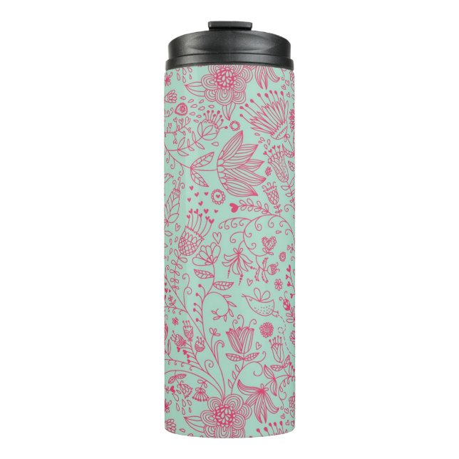 Termo Estampado de flores lindo del verano (Anverso)