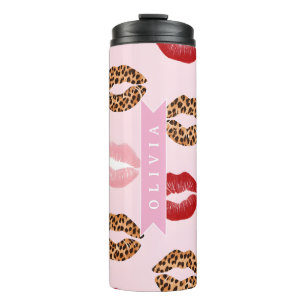 Termo Estampado de labios personalizado con estampado de