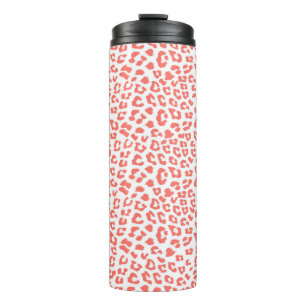 Termo Estampado de leopardo de coral