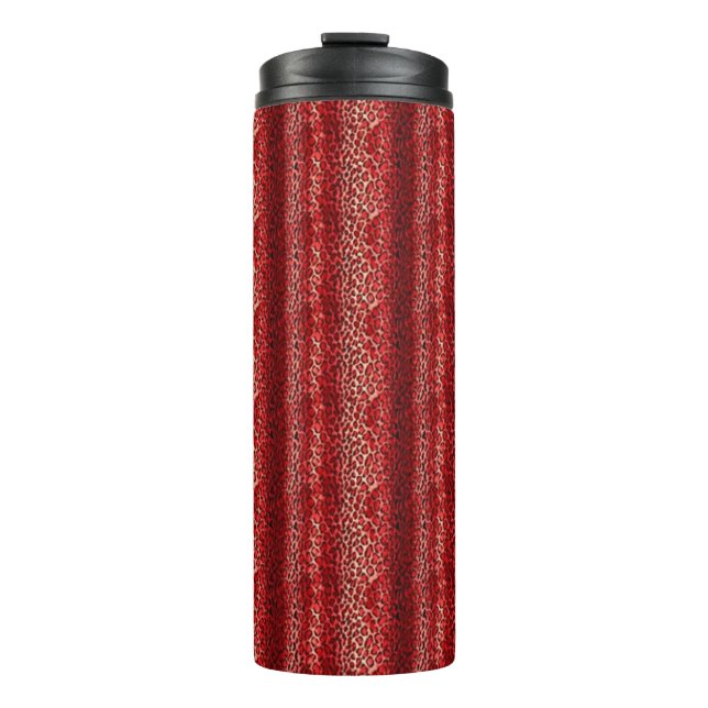 Termo Estampado de leopardo rojo (Anverso)
