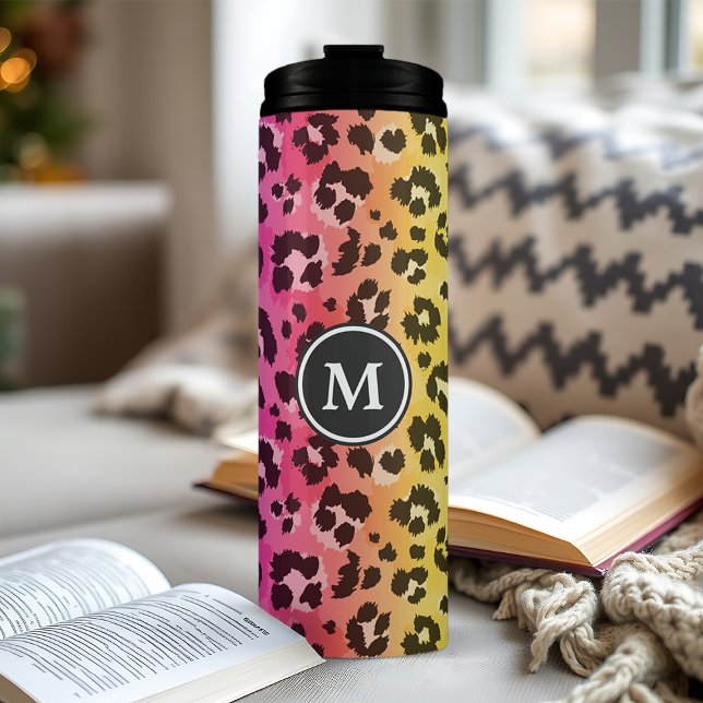 Termo Estampado de Monograma de Impresión de Animal de L (Subido por el creador)