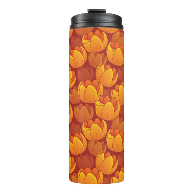 Termo Estampado de plores de oro (Anverso)