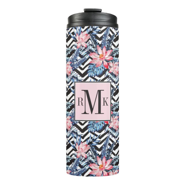 Termo Estampado de plores tropical de Lotus (Anverso)