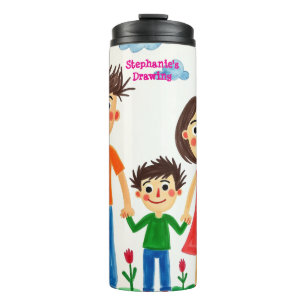 Termo Estar orgulloso de que su hijo añada obras de arte