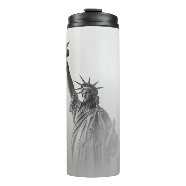 Termo Estatua de la Libertad América en blanco y negro (Anverso)