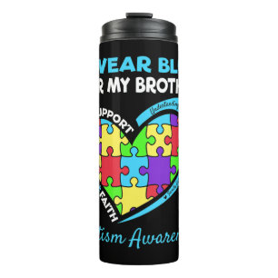 Termo Este diseño de conciencia del autismo es para los 