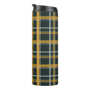 Termo Estética de Cuadros Dorados Navy Oscuro