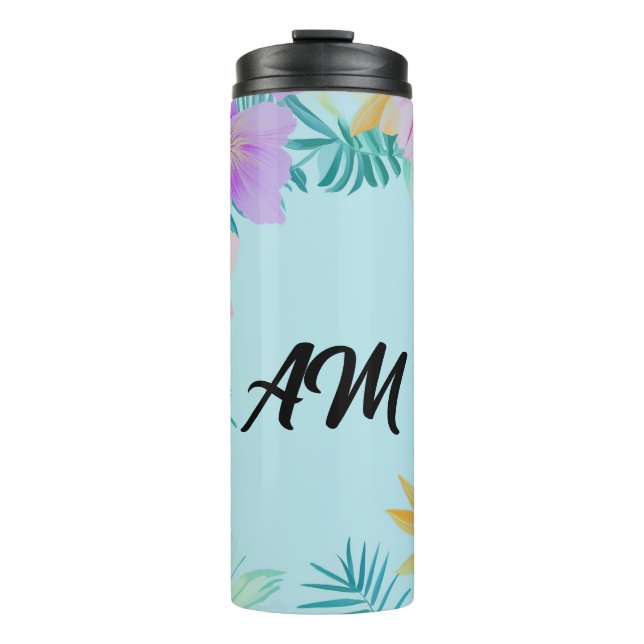 Termo Estética de Verano Frontera Floral Tropical (Anverso)