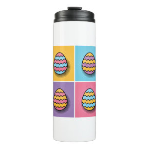 Termo Estética del arte pop del huevo de Pascua