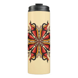 Termo Estilo de tatuaje de flor de las serpientes de gót