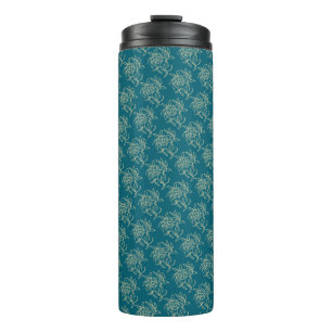 Termo Estilo étnico Floral Mini impresión Beige en Verde