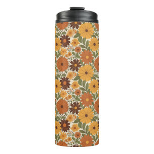 Termo estilo floral/flor vintage de los 70