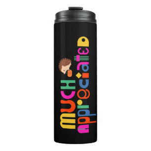 Termo Estilo minimalista Colorido Muy apreciado negro