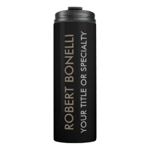 Termo Estilo negro moderno único