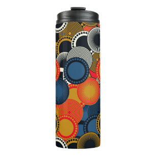 Termo estilo retro sin complicaciones de los círculos g