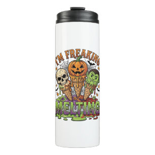 Termo Estoy Derritiendo Helado de Halloween Calavera Bom