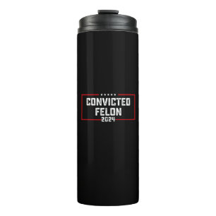 Termo Estoy votando por el delincuente convicto Pro Trum