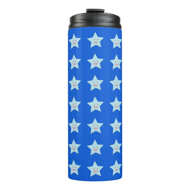 Termo Estrella de la celebración azul brillante Tumbler  (Anverso)