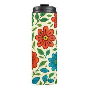 Termo Estrella floral patriótica de América