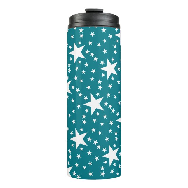 Termo Estrellas blanco sin fisuras + tu trasero. y idea (Anverso)