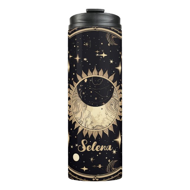 Termo Estrellas celestes luna solar (Anverso)