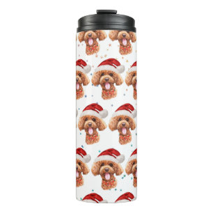 Termo Estrellas de Navidad de la raza de perro Caniche