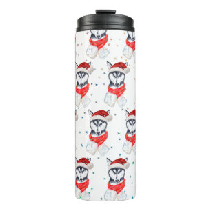 Termo Estrellas de Navidades de raza Husky Perro Siberia