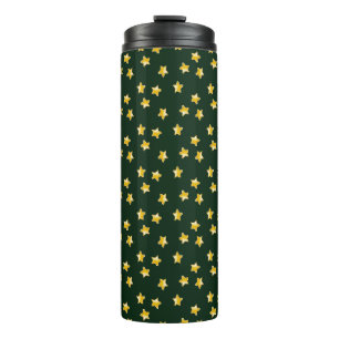 Termo Estrellas de oro en verde
