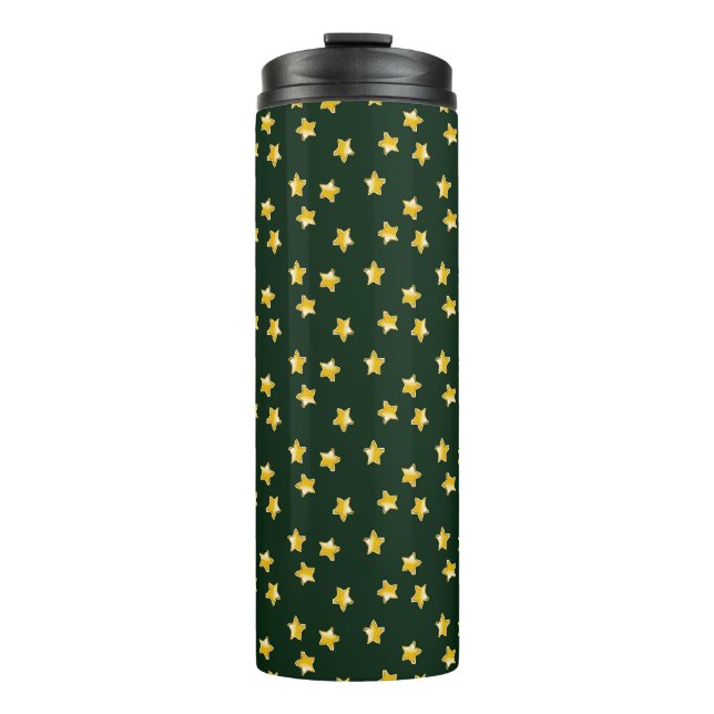 Termo Estrellas de oro en verde (Anverso)