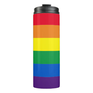 Termo Estriberas de arcoiris colores Bandera gay Lgbt