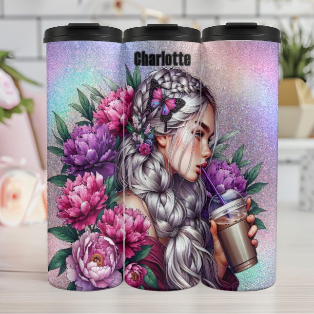 Termo Ethereal Braided Floral Coffee Sip (Subido por el creador)