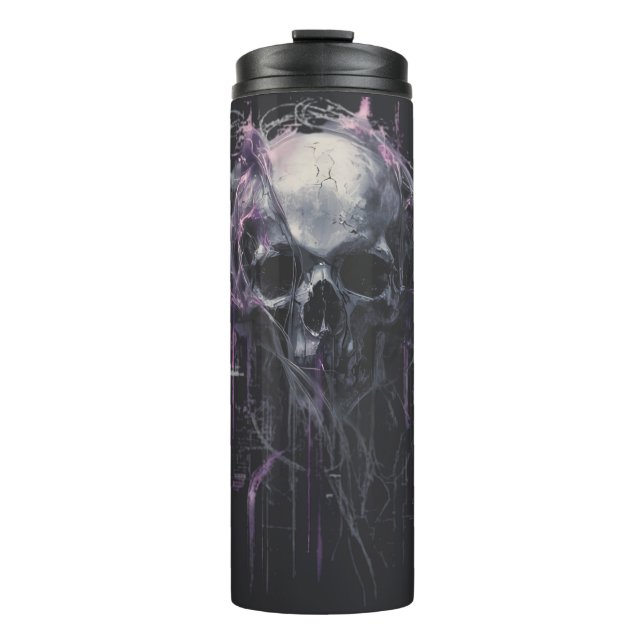 Termo Ethereal Skull Abstract Grunge Dark Art (Anverso)