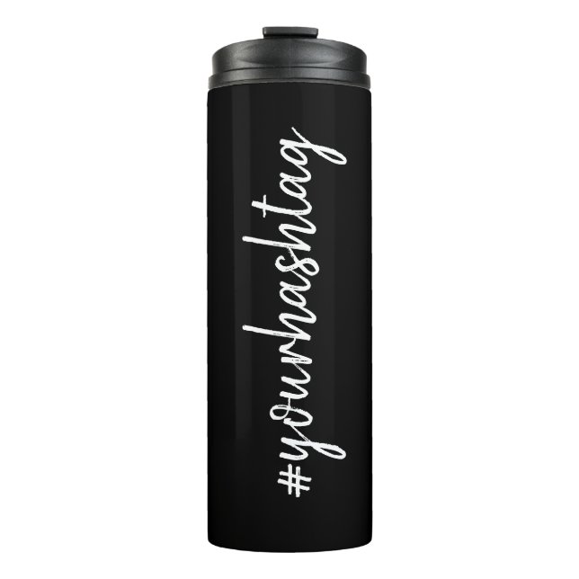 Termo Etiqueta | Estilo moderno Go Viral Black Script (Anverso)
