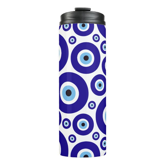Termo Evil Eye Pattern, Greek Eye, Turkish Eye, Nazar (Anverso)