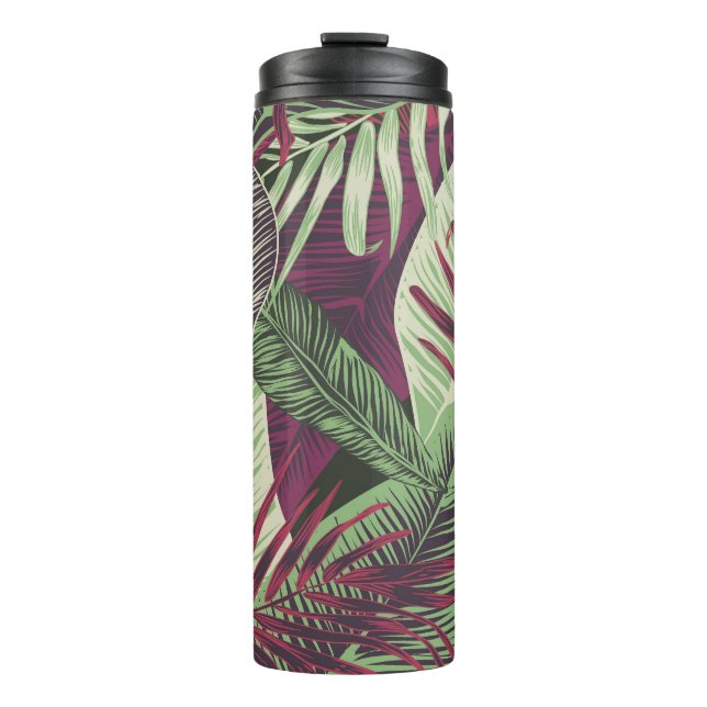 Termo Exótico tropical: verde de moda sin problemas (Anverso)