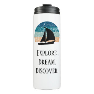 Termo Explora. Soñar. Descubre. Tumbler térmico de viaje