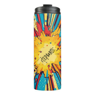 Termo Explosión de arte pop de estilo cómico (11)