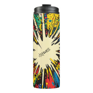Termo Explosión de arte pop de estilo cómico (2)
